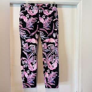 Lilly Pulitzer Kelly Pants Onyx Wild Within